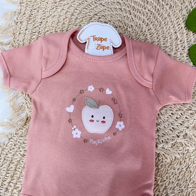 CONJ. DE MALHA 3 PEÇAS - Maçãzinha - Rosê